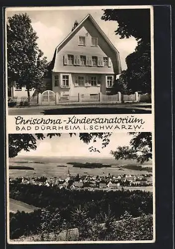 AK Bad Dürrheim /Schwarzw., Chrischona-Kindersanatorium