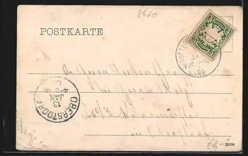 AK Kempten i. Allg., Totalansicht mit Bergpanorama