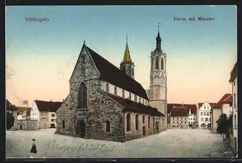 AK Villingen / Baden, Blick auf das Münster