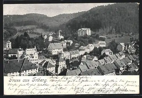 AK Triberg, Generalansicht der Stadt