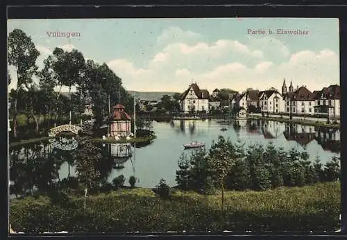 AK Villingen /Schwarzwald, Partie beim Eisweiher