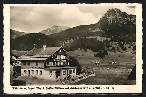 AK Rubi, Blick auf den Gasthof Rubihorn, Bes. Otto Kappeler