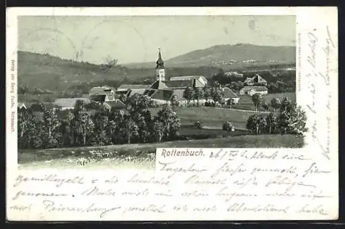 AK Rottenbuch / Obb., Totalansicht mit Umgebung