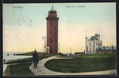 AK Cuxhaven, Partie beim Leuchtturm