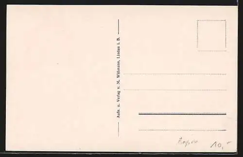 AK Lindau / Bodensee, Diebsturm und Peterskirche