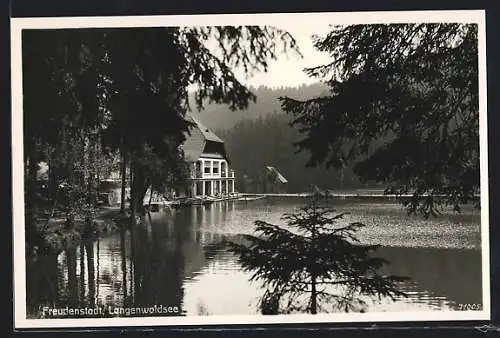 AK Freudenstadt, Cafe am Langenwaldsee