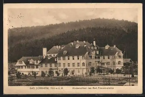 AK Bad Dürrheim, Kindersolbad des Bad. Frauenvereins