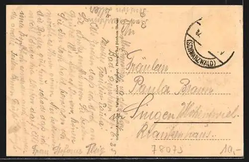 AK Bad Dürrheim, Strasse zur Hirschhalde