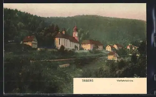 AK Triberg, Wallfahrtskirche und Umgebung