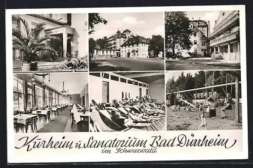 AK Bad Dürrheim im Schwarzwald, Kurhotel und Sanatorium