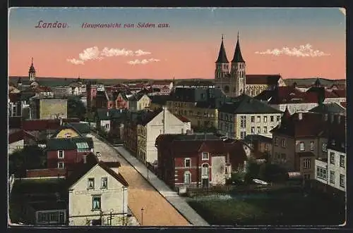 AK Landau / Pfalz, Hauptansicht von Süden, Westbahnstrasse