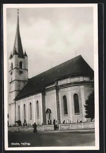 AK Halfing, Blick auf die Kirche