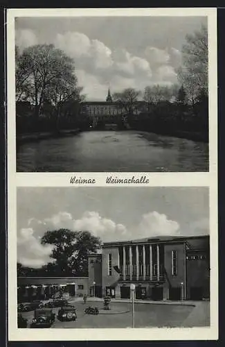 AK Weimar / Thür., Weimarhalle