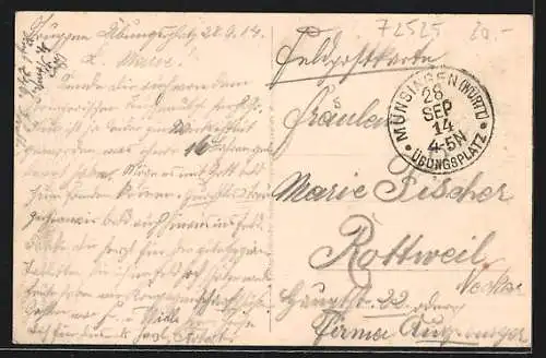 AK Münsingen, Truppenübungsplatz, Soldaten auf dem Zeltplatz