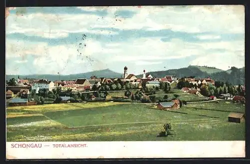 AK Schongau, Totalansicht mit Kirche