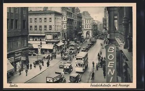 AK Berlin, Friedrichstrasse mit Passage