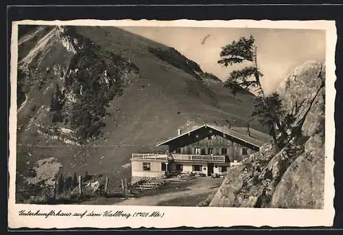 AK Rottach-Egern, Unterkunftshaus auf dem Wallberg