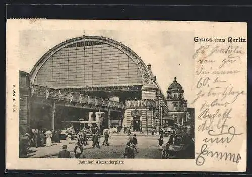 AK Berlin, Bahnhof Alexanderplatz