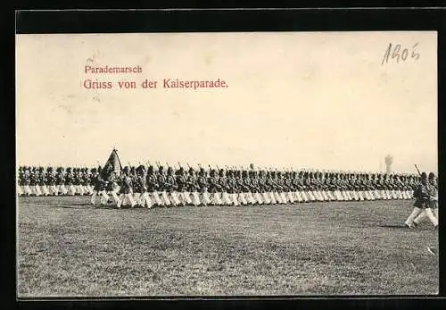 AK Kaisermanöver, Parademarsch bei der Kaiserparade