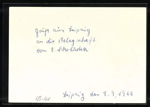 AK Leipzig, Herbst Messe 1966, Neue Hauptpost am Karl-Marx-Platz