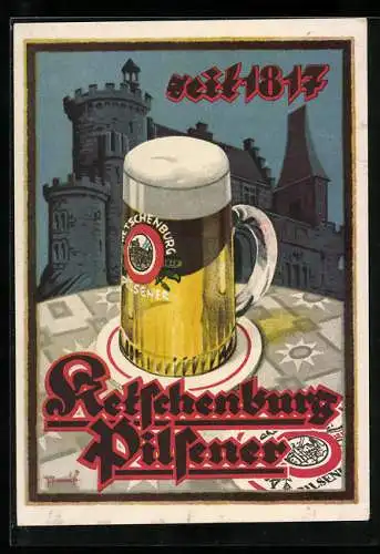 AK Stolberg / Rheinland, Brauerei-Werbung, Ketschenburg-Pilsener, seit 1817, trinkt das gute Bier...