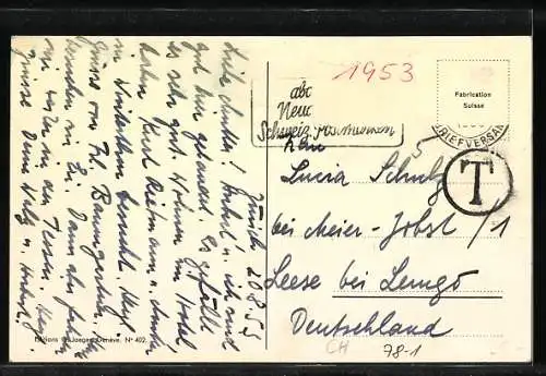 AK Schweiz, die Wappen der Kantone