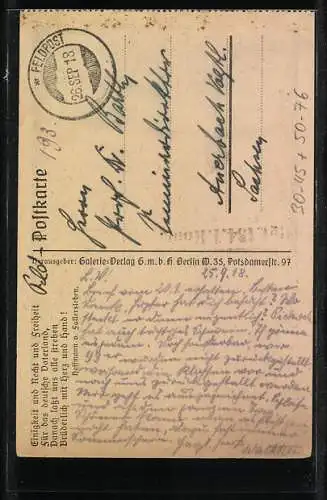 AK Deutschland steht in der Kultur an erster Stelle, Büchererzeugung im Jahre 1913, Frau mit Speer, Eule auf einem Buch