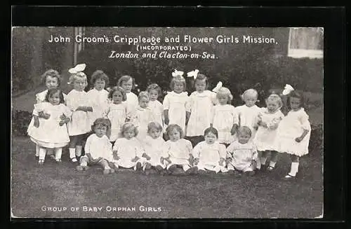 AK Clacton-on-Sea, John Groom`s Crippleage and Flower Girls Mission, Baby Orphan Girls