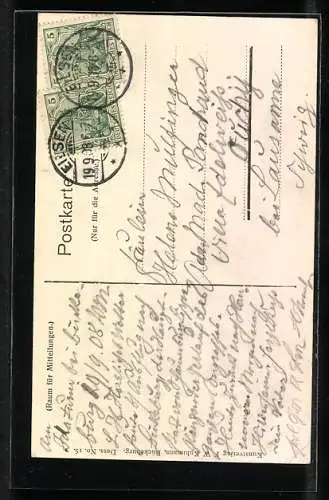 AK Mädchen in bunter Tracht