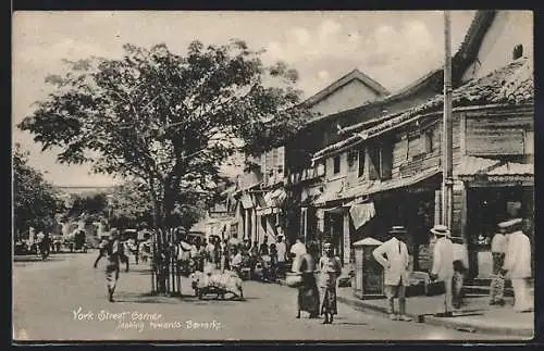 AK Colombo, York Street Corner, looking towards Barracks
