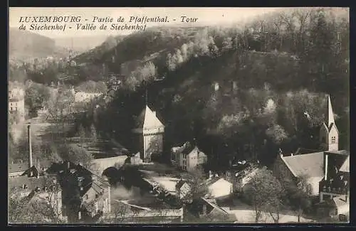 AK Luxembourg, Pfaffenthal, Tour de Siechenhof, Vallée de Siechenhof