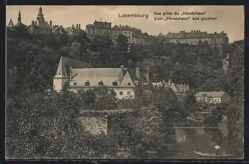 AK Luxembourg, Ortsansicht vom Hundshaus aus