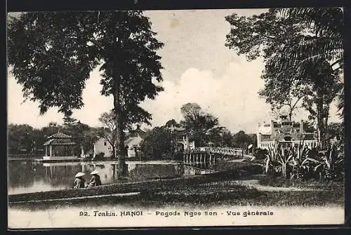 AK Tonkin /Hanoi, Pagode Ngoe-Son, Vue générale