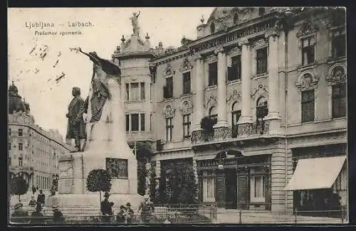 AK Laibach, Presernov spomenik