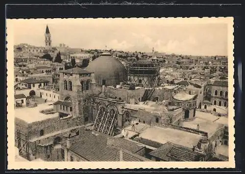 AK Jerusalem, Blick auf die Grabeskirche