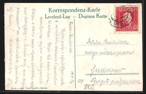 AK Mostar, Partie am linken Ufer der Narenta