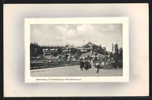 AK Kristiania, Turisthotellet Holmenkollen, geprägtes Passepartout