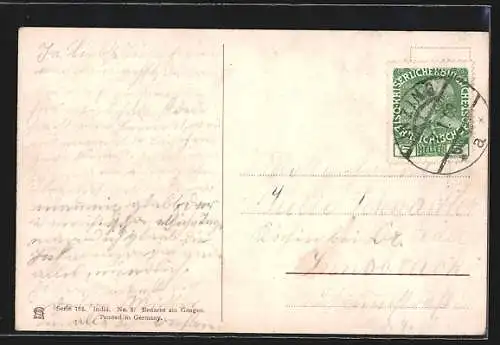 Künstler-AK Friedrich Perlberg: Benares am Ganges