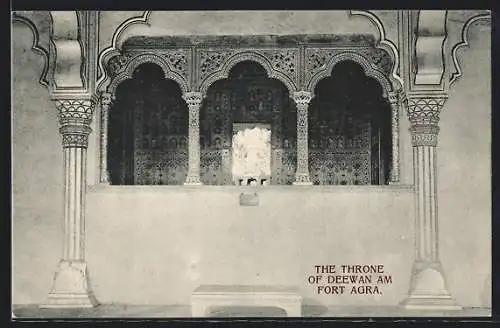 AK Agra, The Throne of Deewan Am