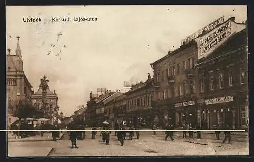 AK Ujvidék, Kossuth Lajos-utca