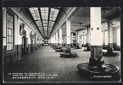 AK Dairen, The Waiting-Room fro Travellers on the Pier