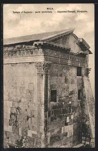 AK Pola, Templo d`Augusto: parte posteriore