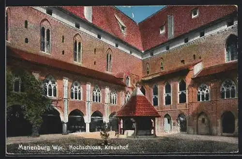 AK Marienburg / Malbork, Der Kreuzhof im Hochschloss
