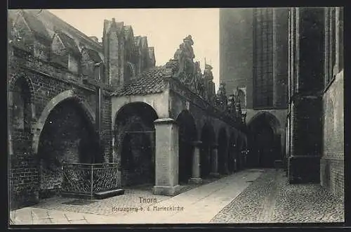 AK Thorn, Kreuzgang bei der Marienkirche