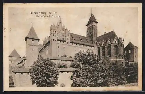 AK Marienburg, Ostseite vom Hoch-Schloss