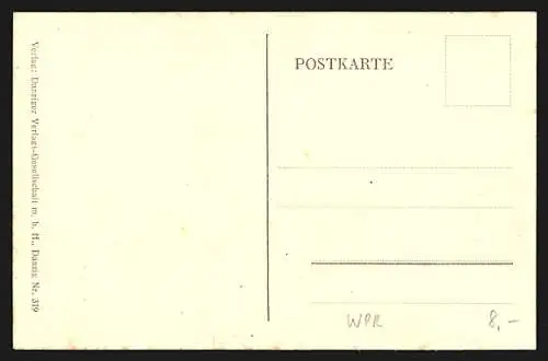 AK Oliva, Klosterkirche mit Parkanlage