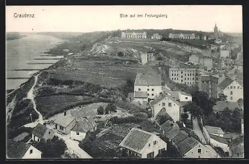 AK Graudenz, Blick auf den Festungsberg