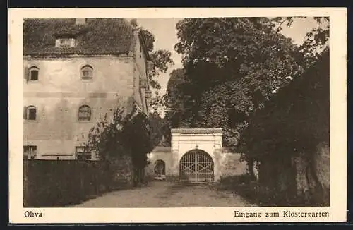 AK Oliva, Blick auf den Eingang zum Klostergarten
