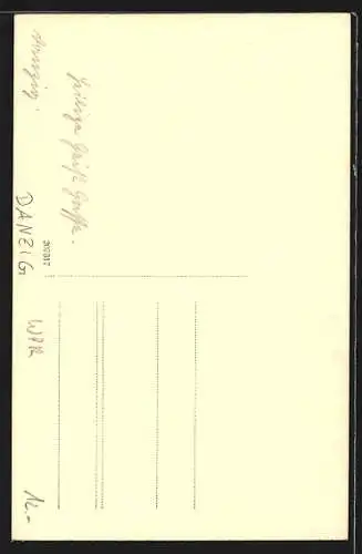 AK Danzig / Gdansk, Strassenpartie