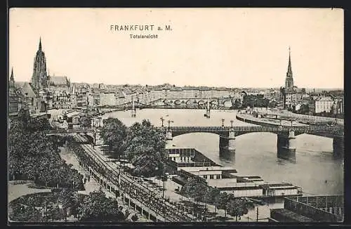 AK Frankfurt, Gesamtansicht mit Sachsenhausen